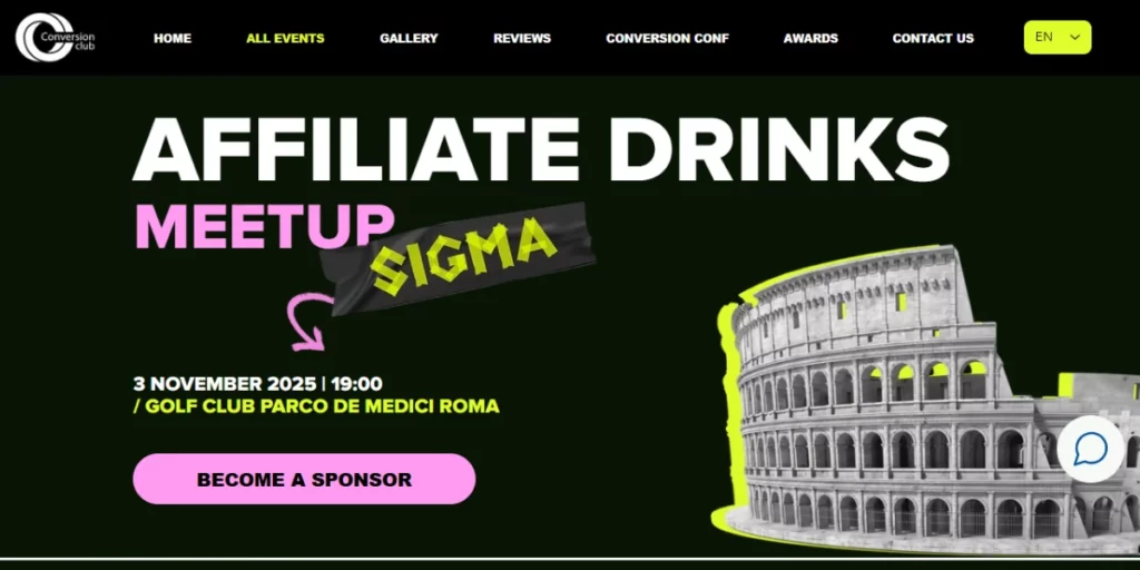 Affiliate Drinks Meetup Rome 2025 Your Ultimate Networking Escape During SIGMA 8 Affiliate Drinks Meetup Rome