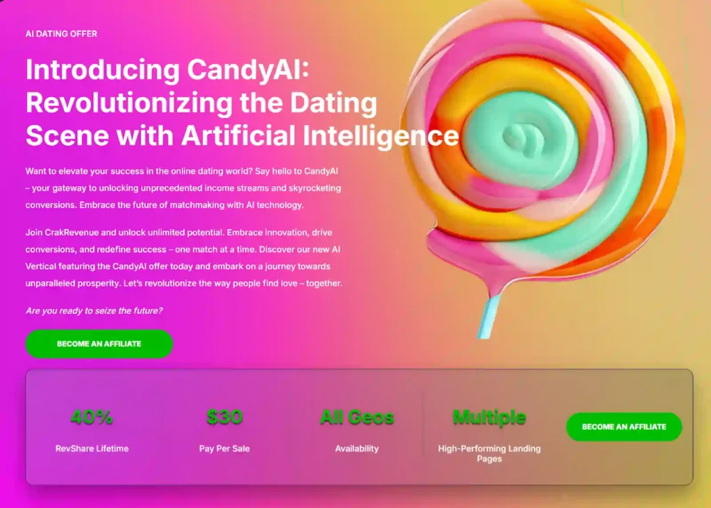 Crush German Affiliate Market 2026: GEO Guide, Traffic, Verticals 10 Candy AI - affiliate program