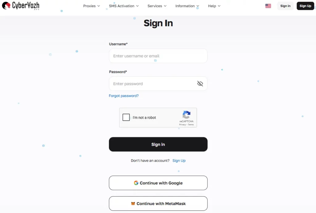 CyberYozh Review 2026: Mobile Proxies & Anti-Detect Features 9 CyberYozh Account Registration Process