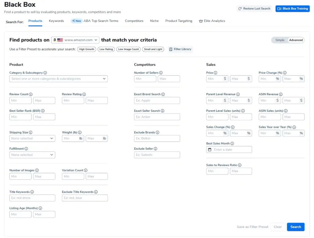 Helium 10 Review 2026: Ultimate Amazon Software (Why 9 Stars) 13 Helium 10 - Black Box