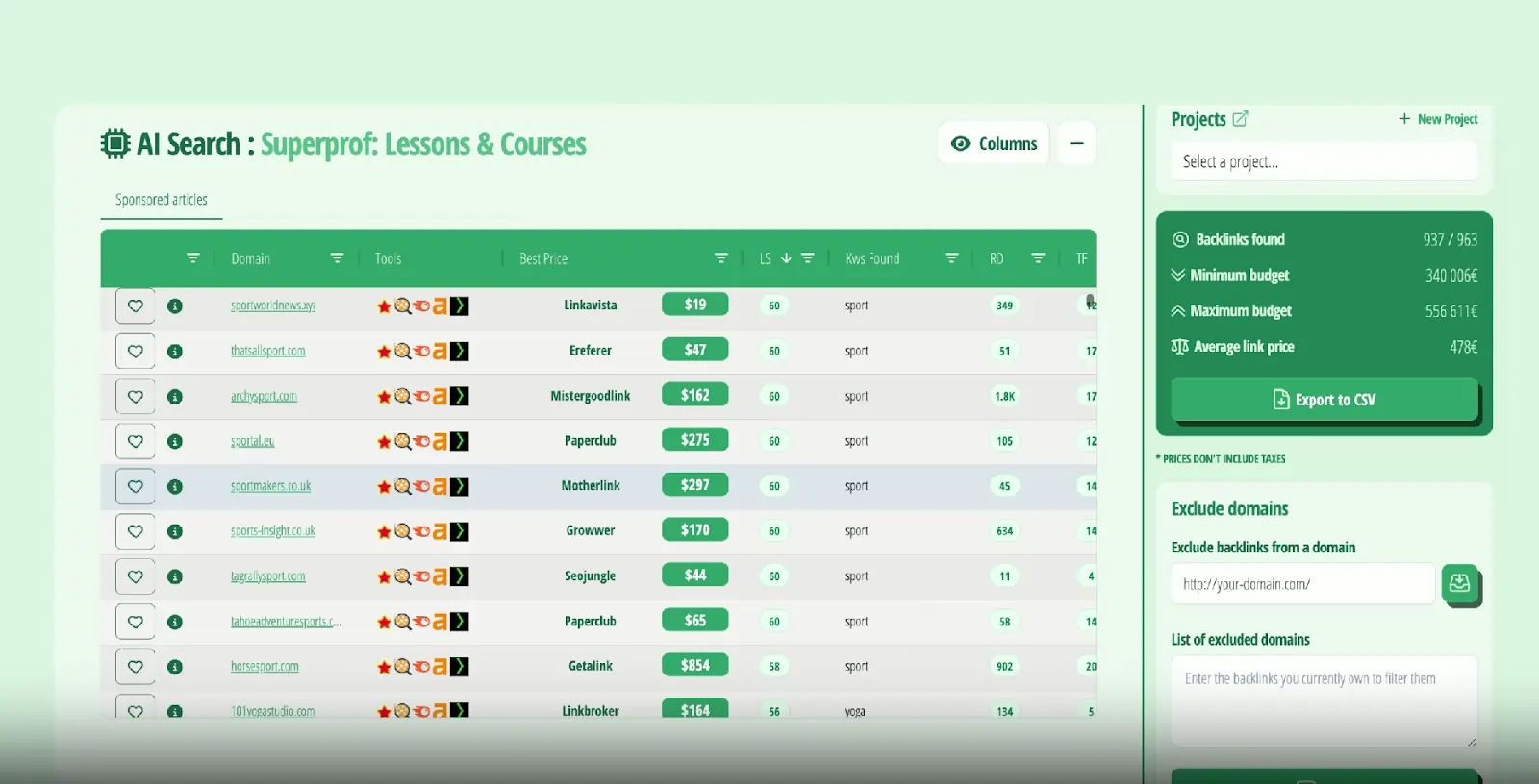 LinkFinder Review 2026: The Link Building Tool Every SEO Needs? 3 LinkFinder - AI Search