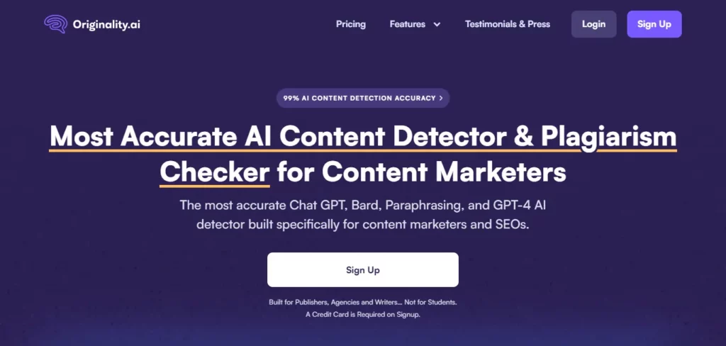 11 Best AI Content Detectors 2026 to Check Plagiarism ✓ Experts' Choice 1 Originality.ai