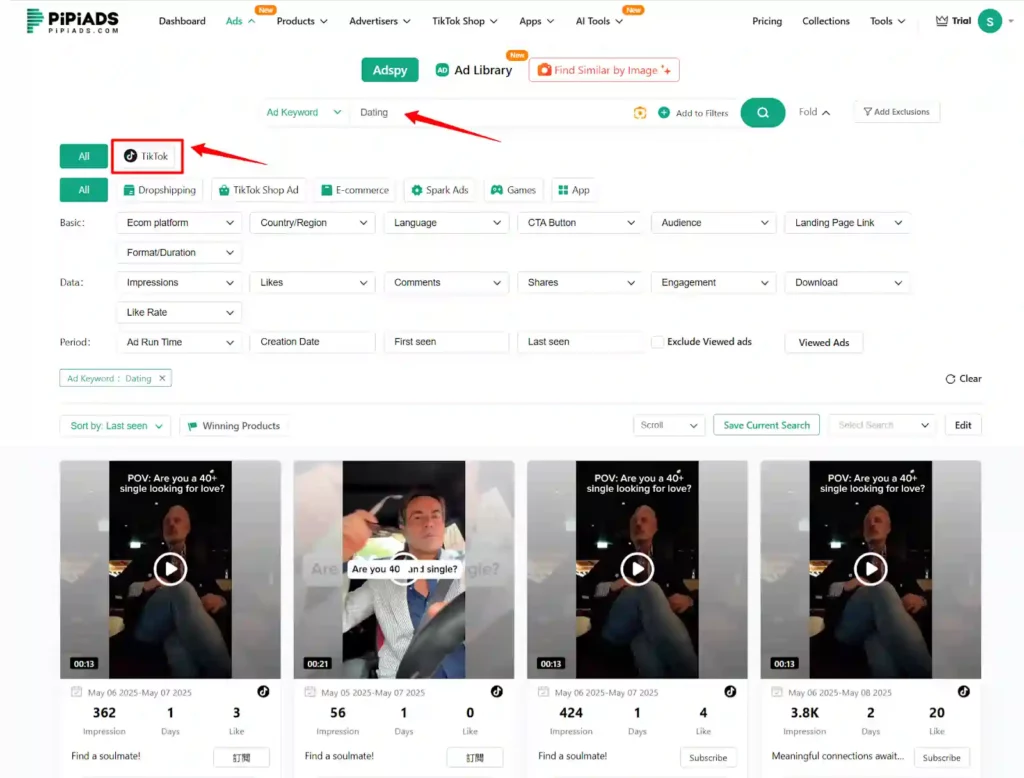 8 Most Profitable TikTok Niches PiPiADS Can Help You Crush 5 PiPiADS - Dating - Social