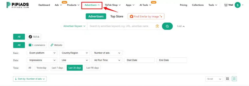 PiPiADS Data for TikTok: The E-commerce Scaling Cheat Code (2026) 6 Pipiads - Identify Top-Performing Advertisers