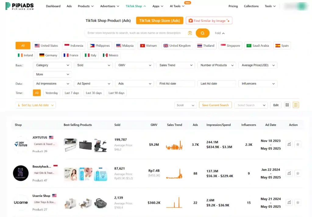 PiPiADS Review 2026: #1 TikTok Ads Spy Tool to 10x Your Sales? 8 PiPiADS - TikTok Shop Library